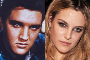 Elvis Presley (left); Elvis's granddaughter Riley Keough.